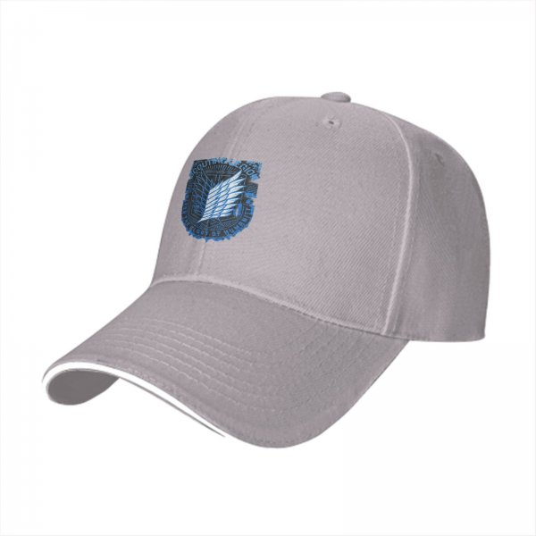 Black Baseball Cap With Attack On Titan Scouting Legion Emblem
