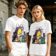 Olive T-Shirt With Halloween Themed Cute Cat Characters Print