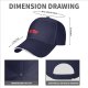 Black Baseball Cap With Red Split Bean Graphic Design