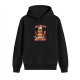 Black hoodie with 'Leftovers Are For Quitters' cat graphic