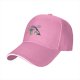 Black baseball cap with 'More Coffee!' monster graphic print