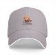 Black Baseball Cap With Cute Red Panda Graphic Design