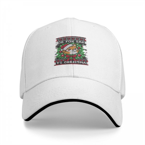For Fox Sake It's Christmas Baseball Cap