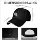 Black Baseball Cap With Raccoon Skateboarding Graphic