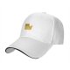 Black Baseball Cap With Cute Surprised Orange Cat Graphic