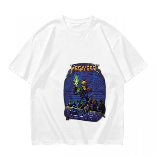 Olive T-Shirt With Megaverse Sci-Fi Villain Graphic Print
