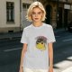 Olive green t-shirt with space frog graphic and Houston text