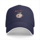 Black baseball cap with stylized Totoro graphic and Japanese text