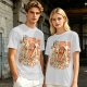 Giant Hot Dog Monster Destroying City Graphic T-Shirt