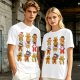 Olive Christmas Gingerbread Character Graphic T-Shirt
