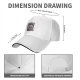 Black baseball cap with 'Embrace The Dog Hair It's Everywhere' print