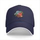 Black Baseball Cap with Caffeine Team Coffee Graphic Print
