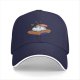 Black Baseball Cap With Cute Sushi 'Thanks Chef' Graphic Print