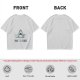 Olive T-shirt with Shark Holding Candy Cane and No Tricks Text