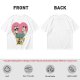 Olive Graphic T-Shirt with Raccoon and Opossum Trash Love Design