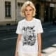 Olive T-shirt with One Piece Going Merry Ship Ink Art Print