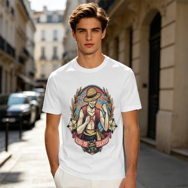 One Piece Luffy King of Pirates Graphic Print T-Shirt