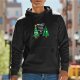 Black Christmas Hoodie With Funny Tree Graphic And Text