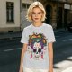 Olive T-Shirt with Day of the Dead Sugar Skull and Taco Food Art