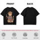 Olive T-Shirt With Freddy Krueger Themed Cat Graphic
