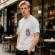 Olive Green T-Shirt With Cute Cartoon Pig Print