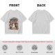 Olive graphic t-shirt with 'Don't Fight Your Demons' cat art
