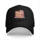 Black Baseball Cap with Cute Kawaii Supermarket Graphic Print