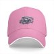 Black baseball cap with gothic teacup skull and rose print