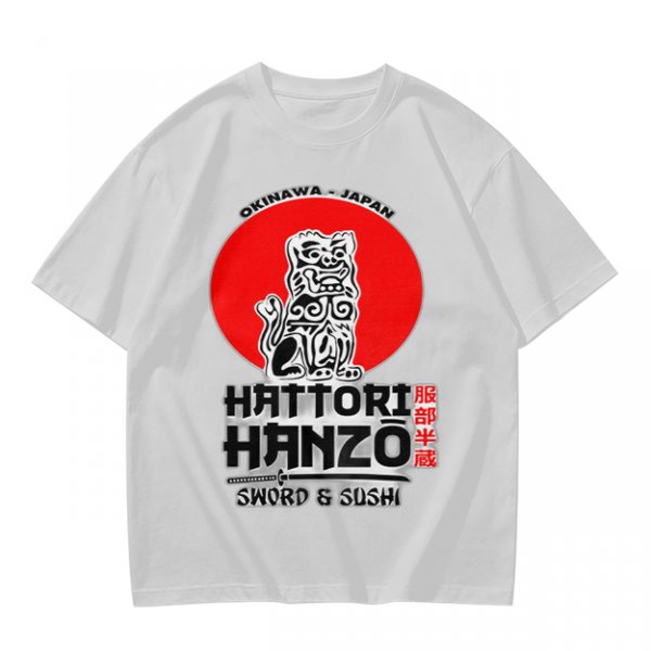 Okinawa Japan Hattori Hanzo Sword and Sushi T-Shirt