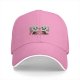 Black baseball cap with cartoon fighting tofu characters graphic