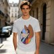 Olive T-Shirt Featuring Cowboy Goofy Cartoon Graphic