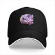 Black baseball cap with Twilight Sparkle reading a magic book print