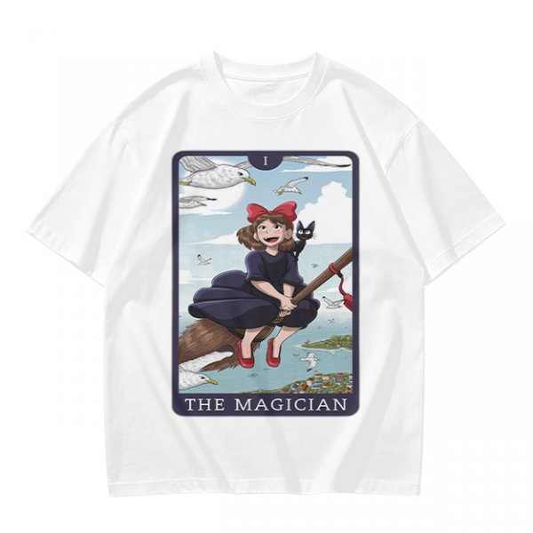 Olive T-Shirt Featuring Kiki's Delivery Service The Magician Tarot Art