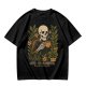 Skeleton with Coffee and Plants T-Shirt Graphic