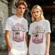 Olive t-shirt with cartoon knight 'Praise the Sun' graphic