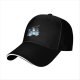 Black Baseball Cap With Whimsical Night Tree And Sheep Art Print