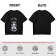 Olive graphic t-shirt with raccoon 'Live Fast Eat Trash' print