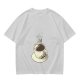 Olive T-Shirt With Hot Cocoa Cup And Marshmallows Graphic Print