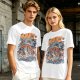 Japanese octopus sushi wave graphic t-shirt design
