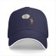 Black Baseball Cap With I'm A Little Chili Cartoon Pepper Design