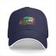 Black baseball cap with Santa and turkey Thanksgiving Christmas design