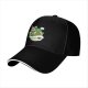 Black Baseball Cap With Super Mario Themed Ramen Artwork