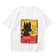 Olive t-shirt featuring Toothless dragon and Chat Noir themed text