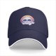 Black Baseball Cap With Cool Sunglasses Seal Sunset Graphic