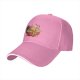 Black Baseball Cap With Cute Ramen Bowl Graphic Design