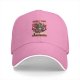 Black baseball cap with cute demon goat graphic and text