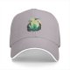Black Baseball Cap With Anime Character Silhouette Graphic