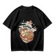 Olive Green T-Shirt With Ramen Bowl Graphic Print