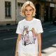 Olive T-shirt with Bored Unicorn Graphic Print