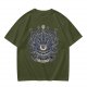 Olive Green Beholder Lawful Evil Graphic T-Shirt